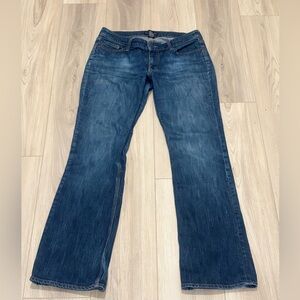 New York & Company Dark Blue Wide Leg Jeans